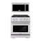 ZLINE 2-Piece Appliance Package - 30-inch Gas Range and Over-The-Range Microwave in Stainless Steel (2KP-SGROTRH30)