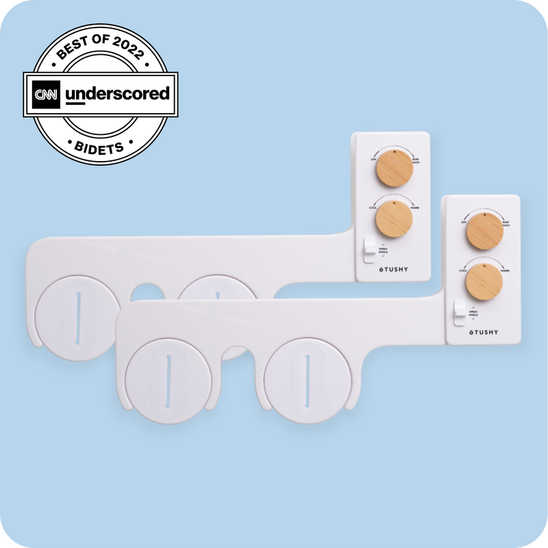 TUSHY Spa 3.0 Premium Bidet Attachment, Dual Temp Cold & Warm Water, Self Cleaning, Adjustable Pressure Nozzle & Angle Control