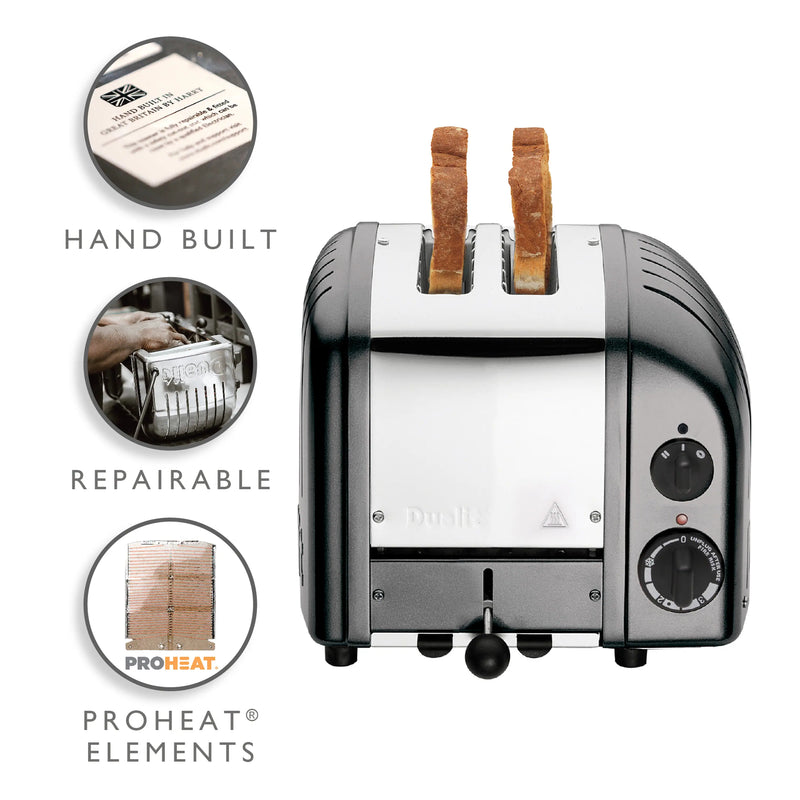 Dualit 2 Slice NewGen Toaster in Metallic Charcoal (27154)