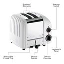 Dualit 2 Slice NewGen Toaster in White (27153)