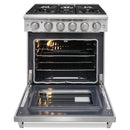 Kostch 30-Inch Gas Range with 5 Burners & 4.55 Cu. Ft. Convection Oven in Stainless Steel (KOS-30RG03M-S)