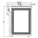 Kostch 36-Inch Glass Top Electric Range with 5 Burners & 6 Cu. Ft. Convection Oven in Black (KOS-36RE06H-B)