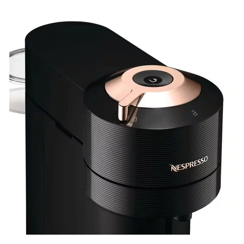 De'Longhi Nespresso Vertuo Next Premium Coffee and Espresso Maker in Black and Rose Gold (ENV120B)