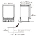 Kostch 24-Inch Top Control Built-in Dishwasher in Red (KOS-24DWH06H-R)