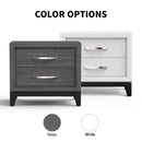 Parrot Uncle Furniture of America Lucien 23" Modern Wood Nightstand with 2 Drawers