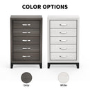 Parrot Uncle Contemporary 31-Inch Chest with 5-Drawer for Bedroom, Livingroom