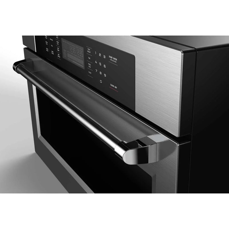 Kucht 5-Piece Appliance Package - 48-Inch Dual Fuel Range in Propane Gas with Refrigerator, Under Cabinet Hood, Dishwasher, & Microwave Oven in Stainless Steel (APK5-KDF482/LP-S-20A-MWO)