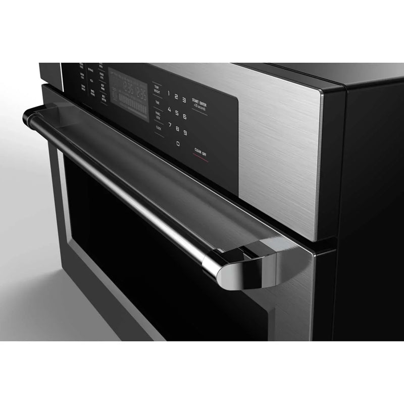 Kucht 5-Piece Appliance Package - 36-Inch Propane Gas Range, Refrigerator, Under Cabinet Hood, Dishwasher, & Microwave Oven in Stainless Steel (APK5-KFX360/LP-S-20A-MWO)