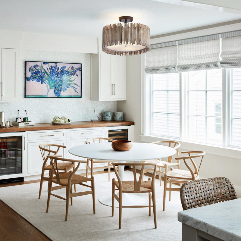 Parrot Uncle 3-Light Farmhouse LED Ceiling Lighting (BBW9512-3110V)