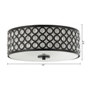 Parrot Uncle 3-Light Modern LED Flush Mount Light with Crystal (HLC-27232-3)