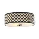 Parrot Uncle 3-Light Modern LED Flush Mount Light with Crystal (HLC-27232-3)