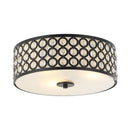 Parrot Uncle 3-Light Modern LED Flush Mount Light with Crystal (HLC-27232-3)