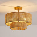 Parrot Uncle 3-Light Traditional Farmhouse Wabi-Sabi Flush Mount Light (BBW9513-3110V)