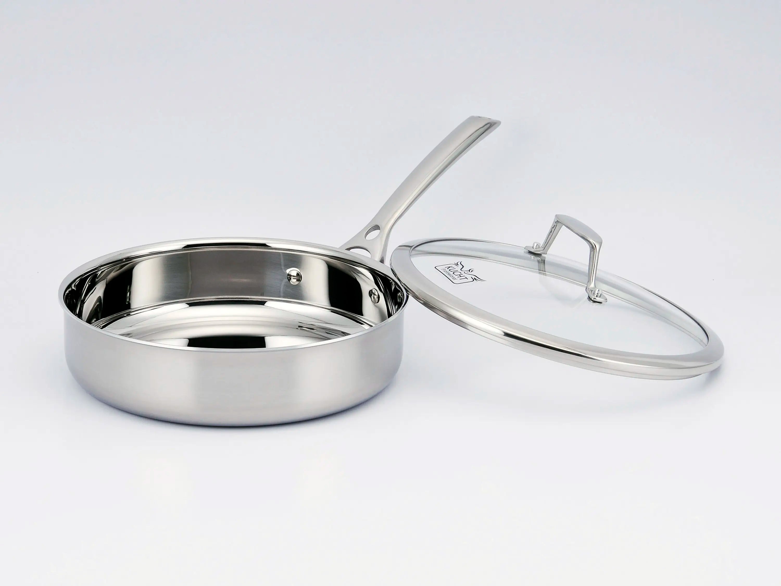 Kucht Culinary stainless steel sauté pan with lid