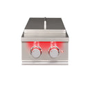 TrueFlame Double Natural Gas Side Burner in Stainless Steel (TFSB2)