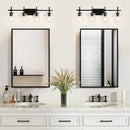 Parrot Uncle Jasper Modern 4-Light Clear Glass Bathroom Lights Linear Vanity Light