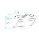 Fotile Slant Vent 850 CFM Under-Cabinet / Wall Mount Classic Range Hood (JQG7501 / JQG9001)