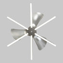 Parrot Uncle 30-Inch Theron Modern DC Motor Downrod Mount Reversible Ceiling Fan with LED Lighting and Remote Control (BBA535406CA110V)