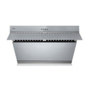 Fotile Slant Vent Series 30" 850 CFM Under Cabinet or Wall Mount Range Hood with 2 LED lights, and Push Buttons in Onyx Black Tempered Glass (JQG7522)