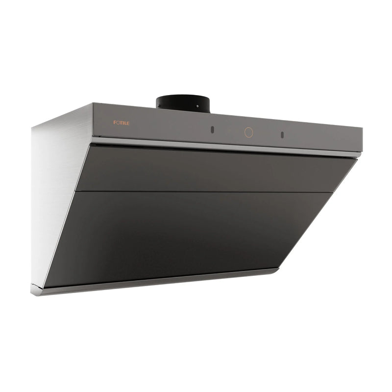 Fotile 36-Inch Slant Vent Range Hood with 1100 CFM in Moonshadow Grey with Frosted Matte Anti Glare Finish (JQG9007-Y)