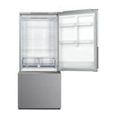 Verona 30-Inch Freestanding Bottom Freezer Refrigerator with 17.6 Cu. Ft. Total Capacity, Automatic Ice Maker, Recessed Handle (VEFBF3017RISL)