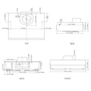 Fotile Pixie Air 850 CFM Under Cabinet Range Hood in Stainless Steel