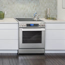 Cosmo 4-Piece Appliance Package - 30-Inch Single Oven Electric Range, Wall Mount Range Hood , Dishwasher and Refrigerator with Water Dispenser in Stainless Steel (COS-4PKG-644)