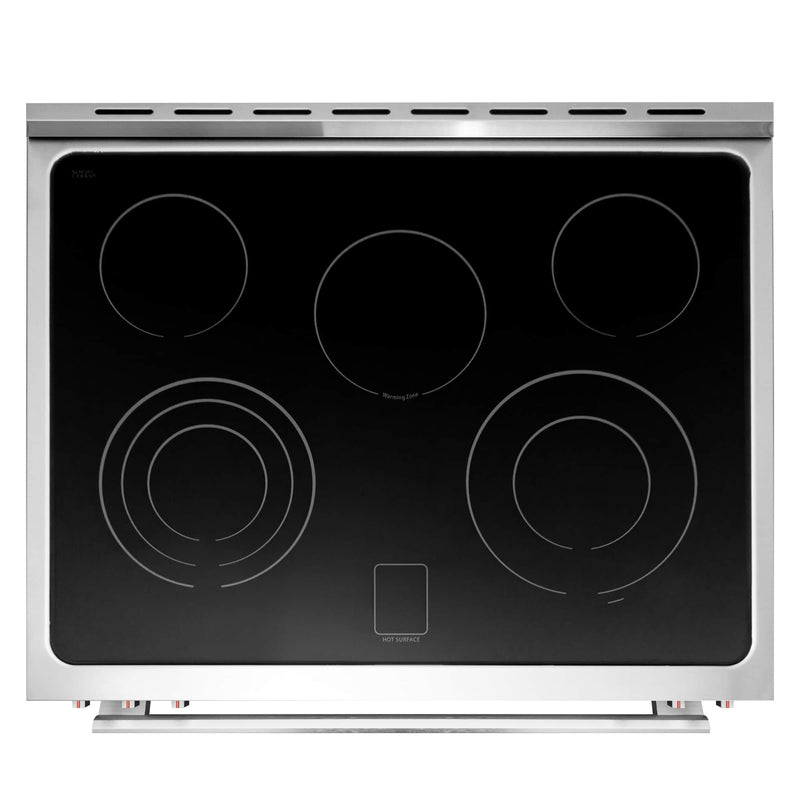 Cosmo 4-Piece Appliance Package - 30-Inch Single Oven Electric Range, Wall Mount Range Hood, Dishwasher, and Refrigerator in Stainless Steel (COS-4PKG-032)