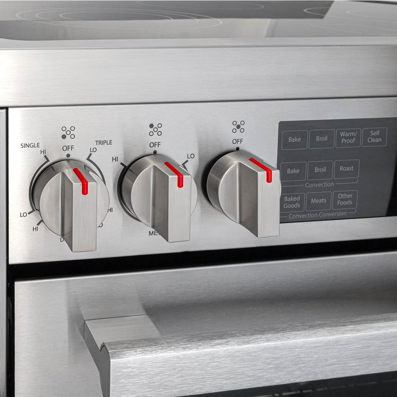 Cosmo 4-Piece Appliance Package - 30-Inch Single Oven Electric Range, Dishwasher, Refrigerator, and Wine Cooler in Stainless Steel (COS-4PKG-010)