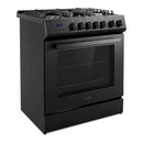 Cosmo 30-Inch Professional Style Gas Range with 5 Gas Burners and 5.0 Cu. Ft. Convection Oven in Matte Black (COS-305AGC-BK)