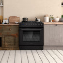 Cosmo 30-Inch Professional Style Gas Range with 5 Gas Burners and 5.0 Cu. Ft. Convection Oven in Matte Black (COS-305AGC-BK)