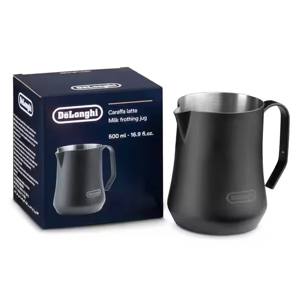 DeLonghi 500ml Milk Frothing Jug in Black (DLSC082)