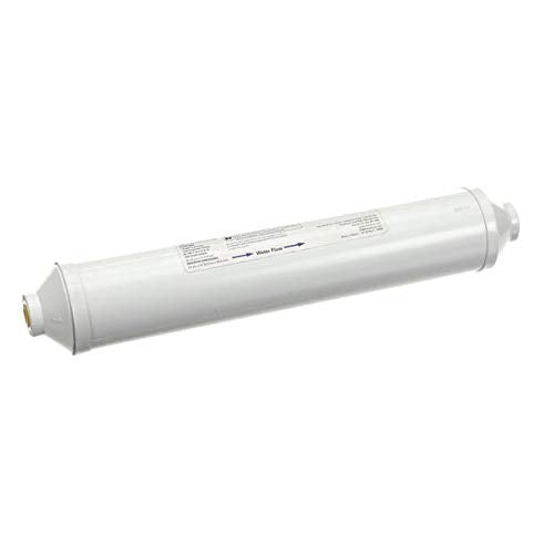 Everpure IN-15CF inline water filter, white cylindrical cartridge with end caps