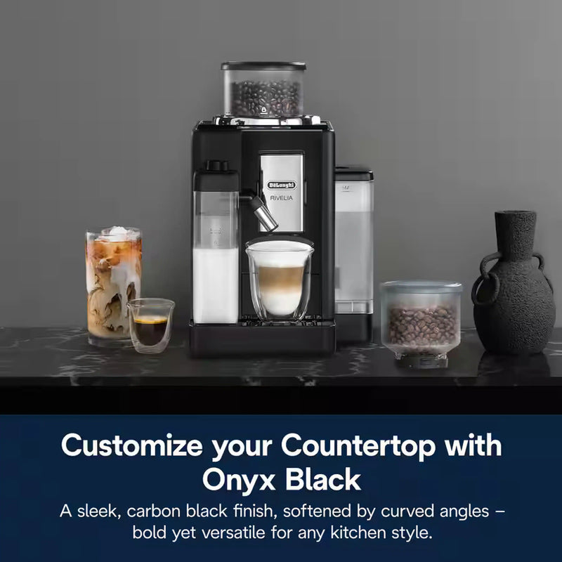 De'Longhi Rivelia Fully Automatic Espresso Machine in Black (EXAM44055B)