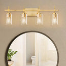 Parrot Uncle Jasper Modern Clear 4-Light Bathroom Vanity Light