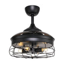 Parrot Uncle 36-Inch Benally Industrial Downrod Mount Ceiling Fan with Lighting and Remote Control (F3501QQ110V)