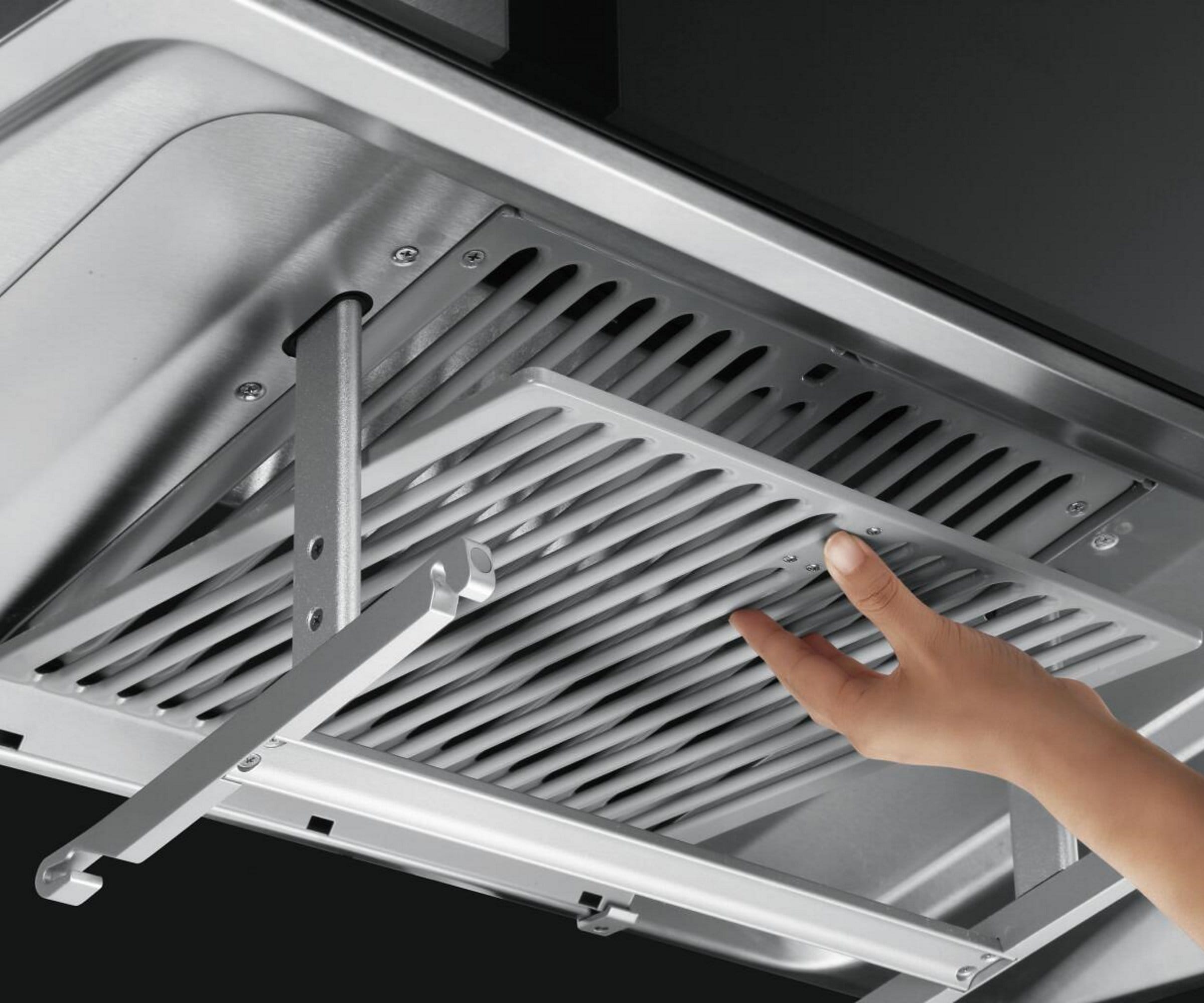 Fotile Perimeter Vent Series 36-Inch 1100 CFM Wall Mount Range Hood with 2 LED light and Touchscreen in Stainless Steel (EMG9030)