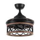 Parrot Uncle 36-Inch Mirelle Farmhouse Downrod Mount Ceiling Fan with Lighting and Remote Control (F3511Q110V)