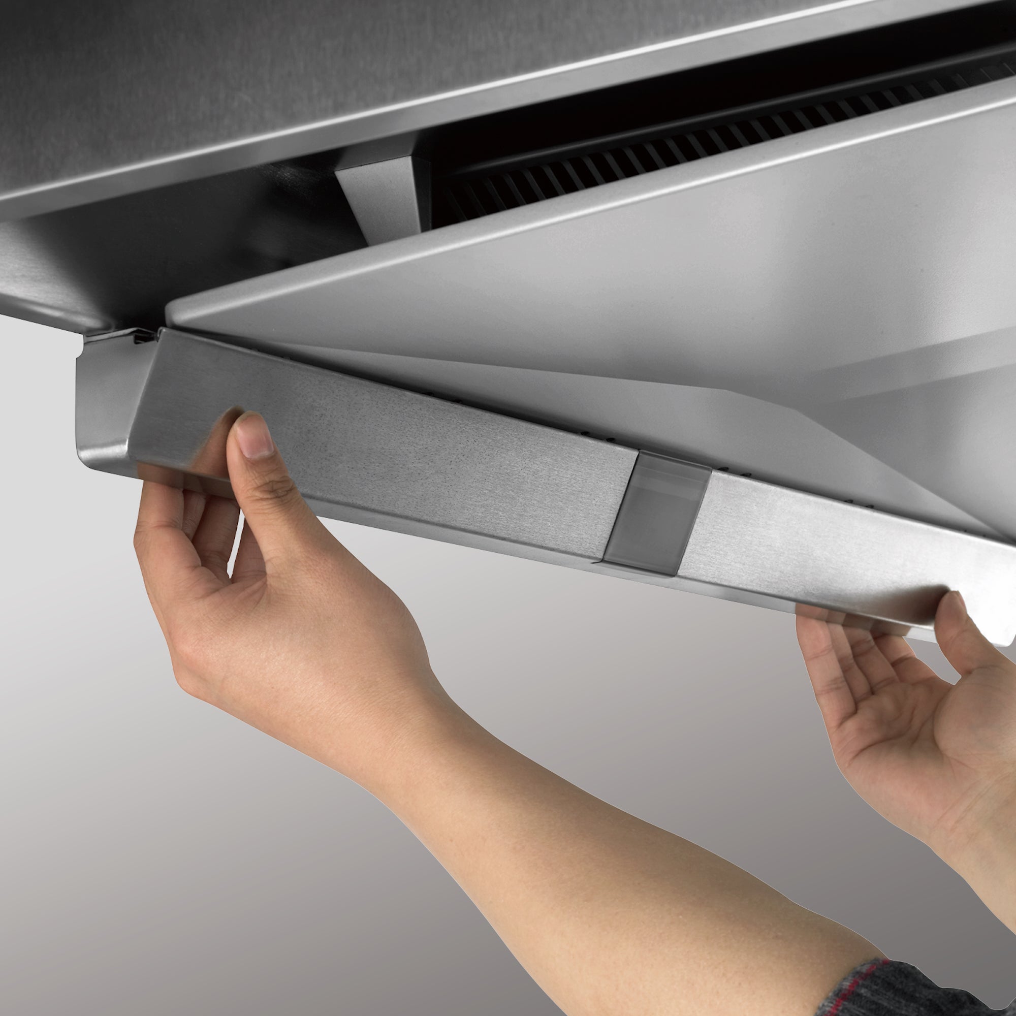 Fotile Perimeter Vent Series 36-Inch 1100 CFM Wall Mount Range Hood with 2 LED light and Touchscreen in Stainless Steel (EMG9030)