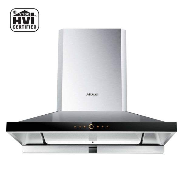 Fotile Perimeter Vent Series 36" 1000 CFM Wall Mount Range Hood with LED light and Touchscreen in Stainless Steel (EMS9026)
