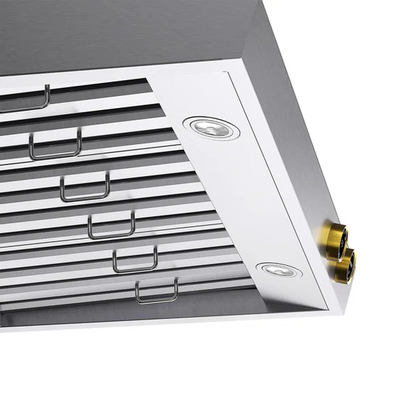 Kucht 36-Inch 900 CFM Ducted Under Cabinet Range Hood in Stainless Steel (KRH360-GL)