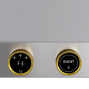 Kucht 2-Piece Appliance Package - 36-Inch Natural Gas Range with 5.2 Cu. Ft. Oven & Under Cabinet Range Hood in Stainless Steel with Gold Accents