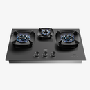 ROBAM FireCube 30-Inch Gas Cooktop with 3 Burners in Black Tempered Glass (7B7H30/7B7H31)