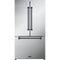 Thor Kitchen Gordon Ramsay Series 36-Inch 20.3 cu ft French Door Counter Depth Refrigerator with Ice Maker in Stainless Steel with Navy Blue Trim  (RF3621CTD99-BLU)