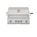 Thor Kitchen 36-Inch Professional Built in Liquid Propane Gas BBQ Grill in Stainless Steel (TPG3601-G-LP)