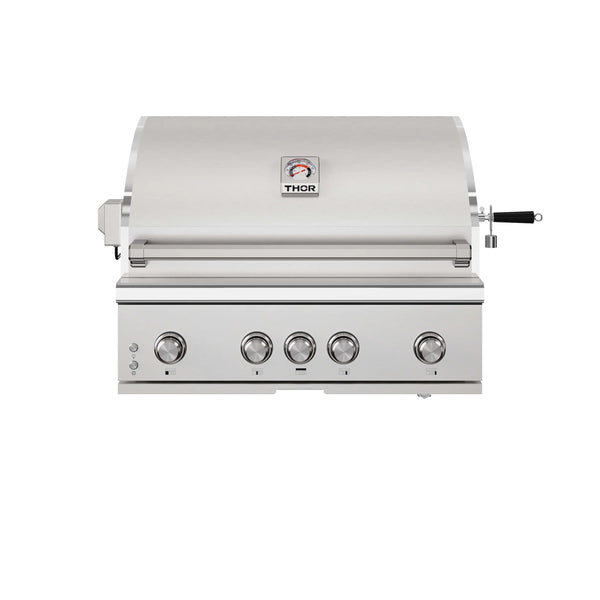 Thor Kitchen 36-Inch Professional Built in Liquid Propane Gas BBQ Grill in Stainless Steel (TPG3601-G-LP)