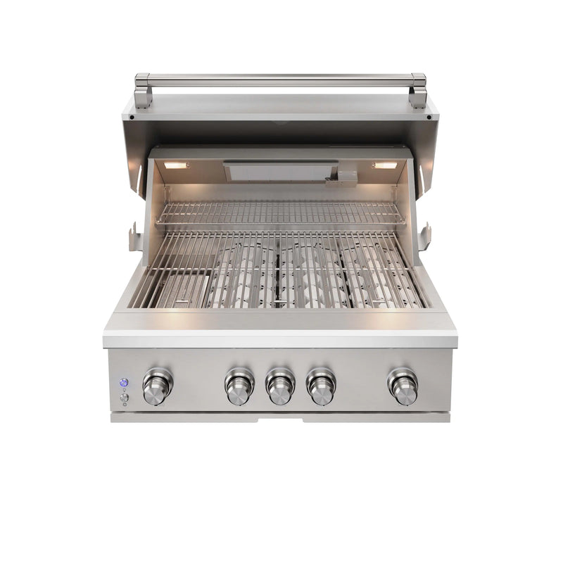 Thor Kitchen 36-Inch Professional Built in Gas BBQ Grill with Natural Gas Kit in Stainless Steel (TPG3601-G-NG)