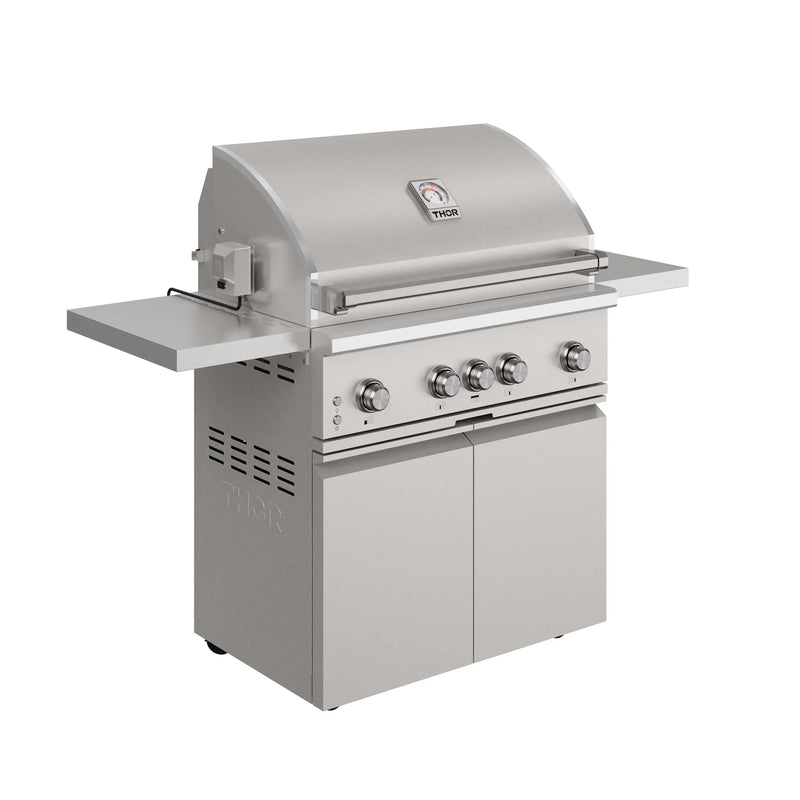 Thor Kitchen 36-Inch Professional Freestanding Gas BBQ Grill with Natural Gas Kit in Stainless Steel (TPG3601-NG)