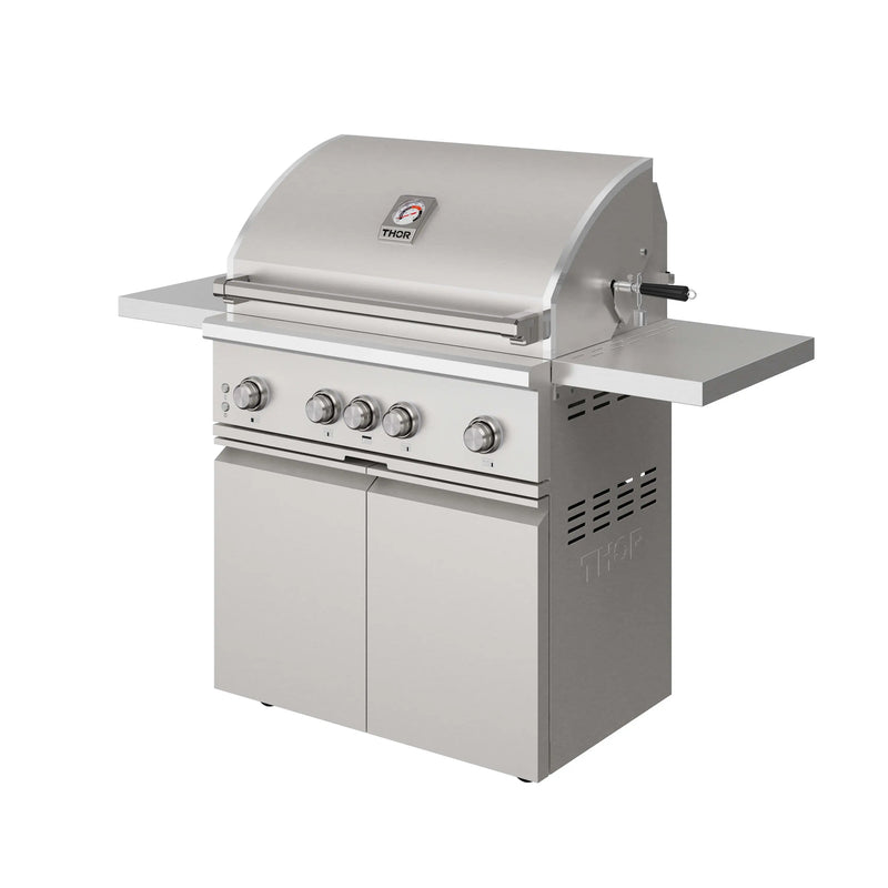 Thor Kitchen 36-Inch Professional Freestanding Gas BBQ Grill with Natural Gas Kit in Stainless Steel (TPG3601-NG)