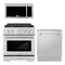 ZLINE 3-Piece Appliance Package - 30-inch Gas Range, Tall Tub Dishwasher & Over-the-Range Microwave (3KP-SGROTRH30-DWV)
